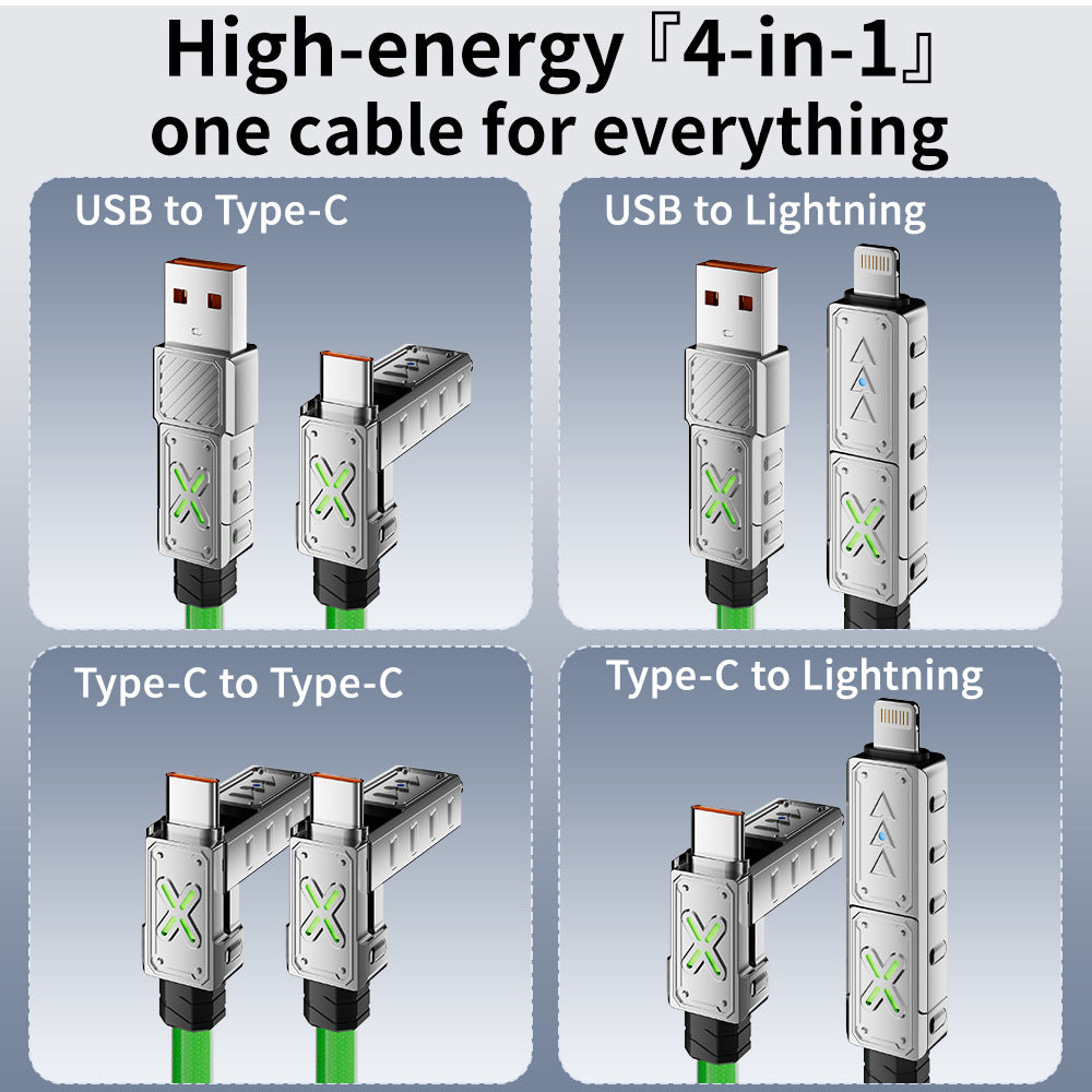 4-in-1 High-Speed Charging Cable (240W)