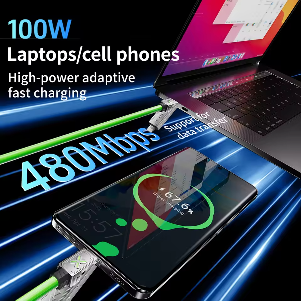 4-in-1 High-Speed Charging Cable (240W)